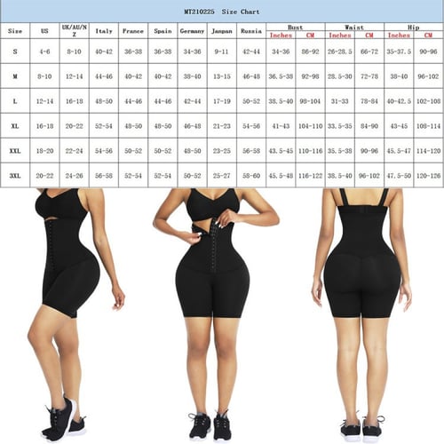 شورت اسود بطول الركبة للتحكم بالخصر ضاغط