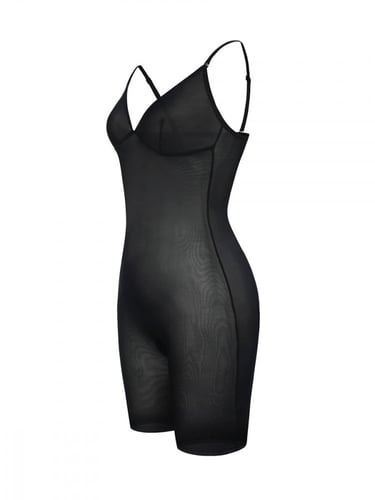 مشد كامل مع الصدر شفاف بمرونه عالية