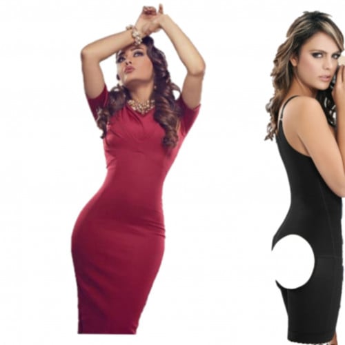 مشد كامل الجسم مفتوح من الخلف