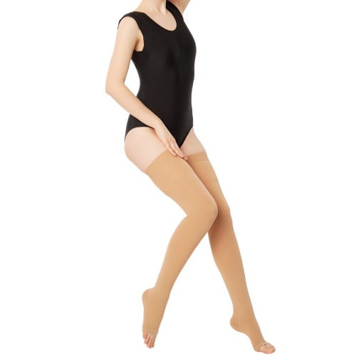 مشد الدوالي في الفخذين كامل مع اصابع مفتوحة varite...