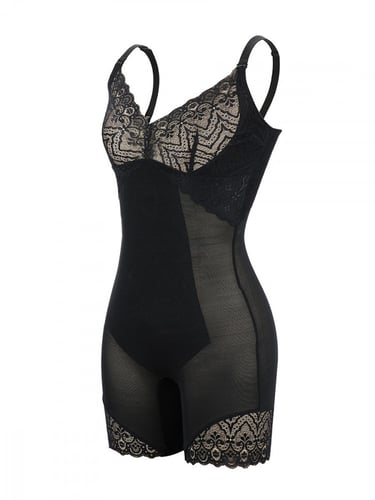 مشد تشكيل الجسم من الدانتيل اشرطة قابلة للتحكم