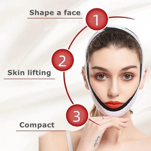 مشد الوجه والذقن بتصميم شبكي