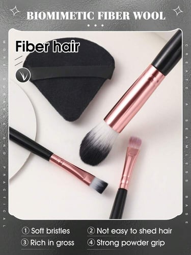 مجموعة من 19 قطعة فرشاة مكياج