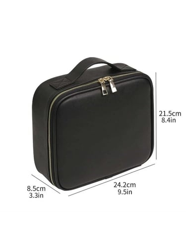 شنطة تنظيم المكياج اللون أسود