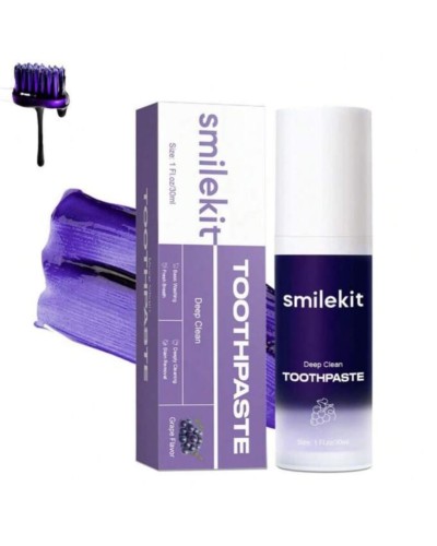 مصحح لون الأسنان، معجون لتبييض الأسنان باللون الأر...