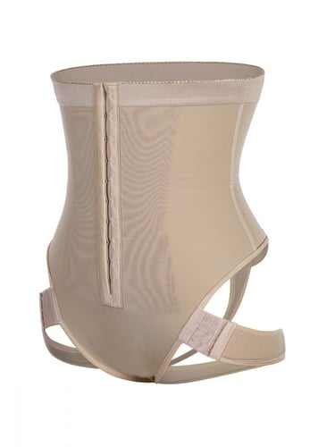 مشد رفع المؤخرة بخصر مرتفع مع أشرطة تحكم جانبية