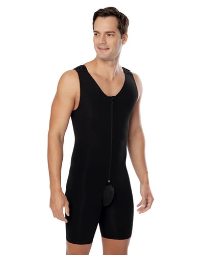 مشد كامل لبعد عمليات شفط الدهون بسحاب فوق الركبة v...