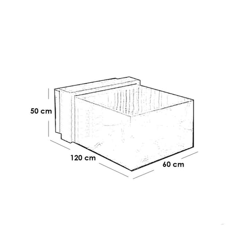طقم طاولة قهوة خشب تايلندي وبديل رخام 5 قطع - أسود