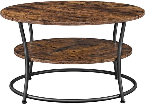 طاولة وسط رفين دائرية من هوم تيبل