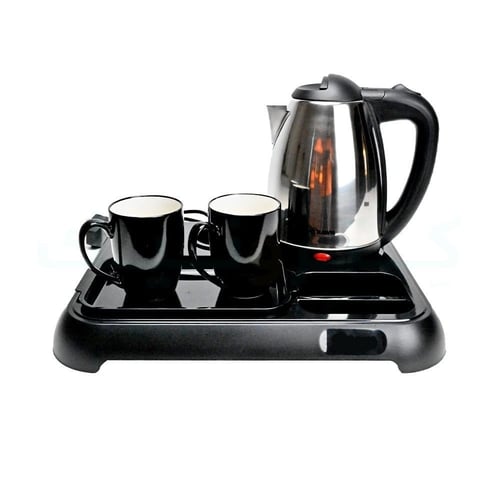 طقم غلاية ماء مع 2 كوب و قاعدة سعة 1.8 لتر