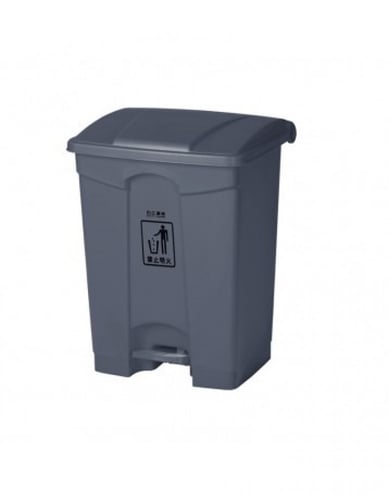 سلة مهملات مع دعاسة