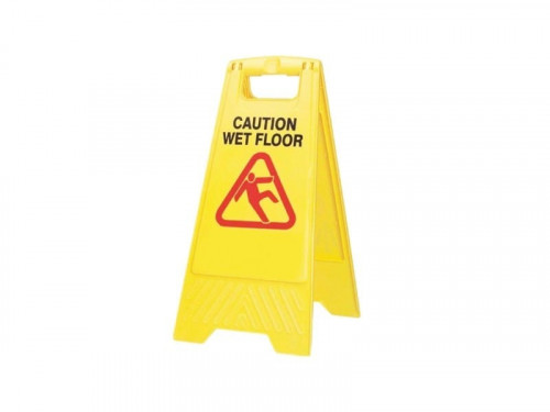 لوح تحذير الأرض زلقة