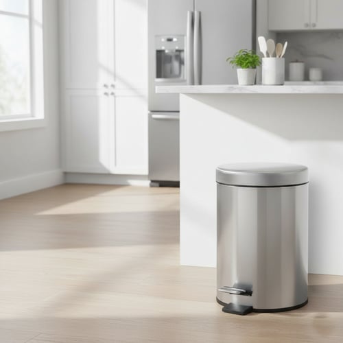 سلة مهملات 7 لتر مع دعاسة