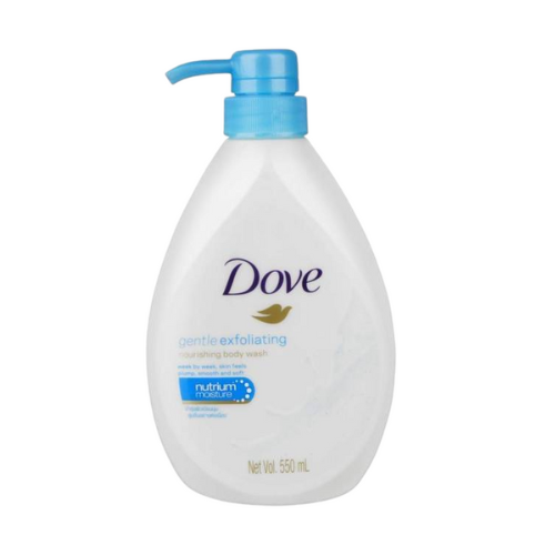 غسول الجسم المغذي والمقشر اللطيف من دوف، 550 مل