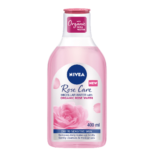 مزيل مكياج المقاوم للماء ماء. ميسلار مع ماء الورد...