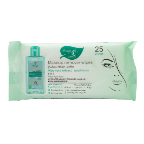 مناديل مزيل المكياج بخلاصة الصبار من العرايس 25 من...