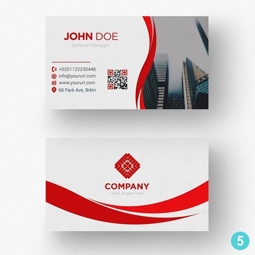 تصميم بطاقة أعمال عصرية