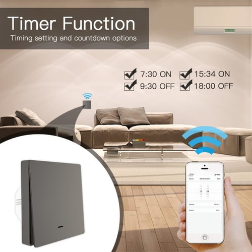 مفتاح ثنائي ذكي رصاصي