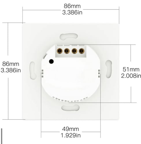 مفتاح ثلاثي ذكي أبيض