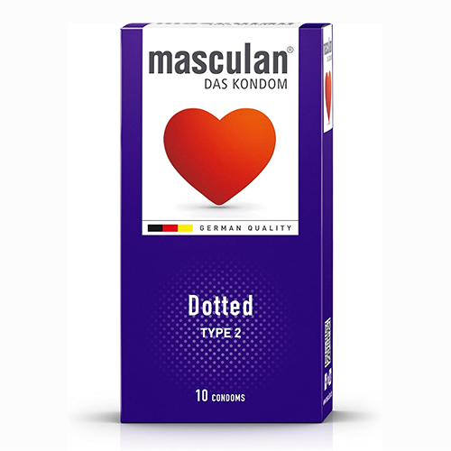 ماسكولان واقي ذكري " مضلع " 10حبة