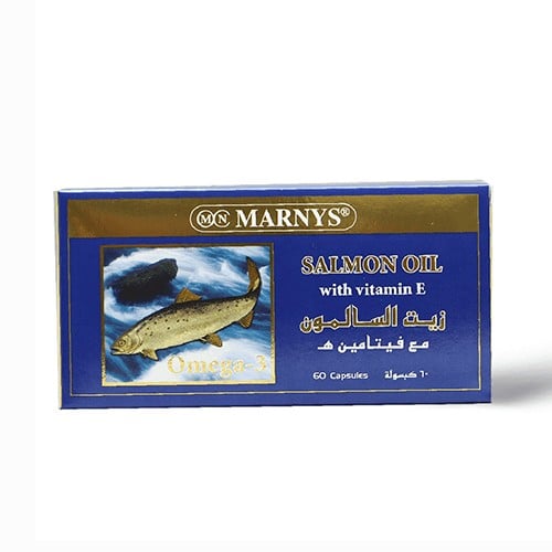 مارنيز زيت السالمون و فيتامين هـ - 60 كبسولة
