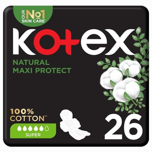 كوتكس فوط طبيعية ماكسى سميكة سوبر 26 فوطة