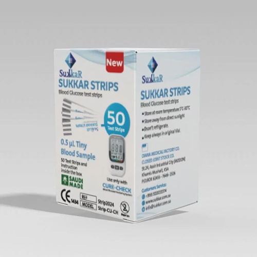 كيور - تشيك شرائط فحص سكر الدم 50 قطعة