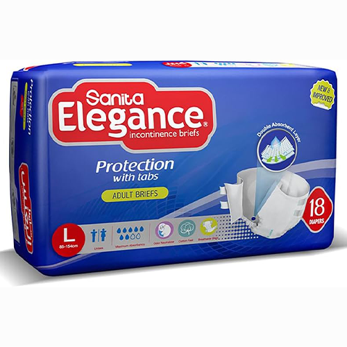 سانيتا اليجانس حفاضات كبار السن مقاس كبير 18 حفاضه