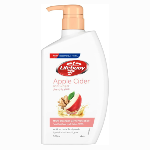 لايف بوي غسول الجسم بالتفاح والزنجبيل 500مل