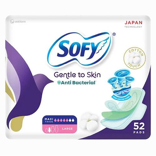 سوفي حفائض نسائية - مقاومة للبكتيريا بالمسك - رقيق...