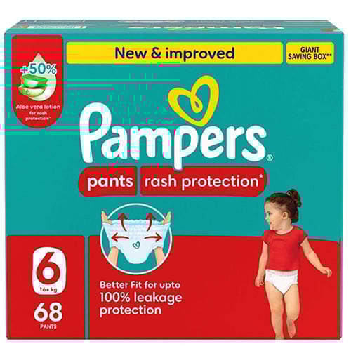 بامبرز كلوت حماية من التسلخات مقاس 6 - 68 حفاضة