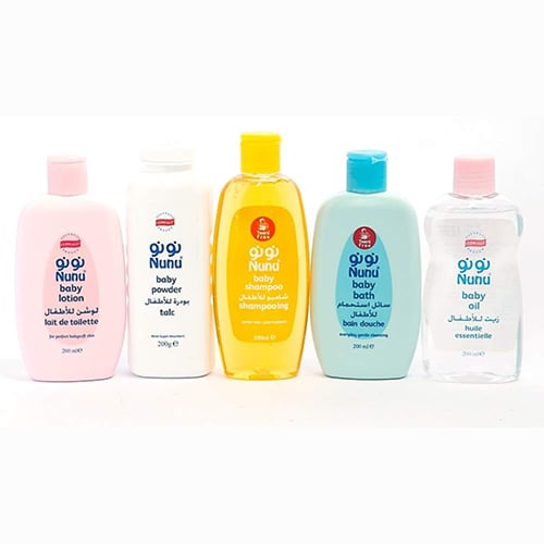 نونو مجموعة منتجات العناية بالطفل 5 عبوات 200 مل