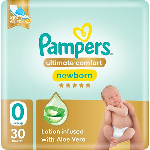 بامبرز حفاضات راحة متكاملة مقاس 0 - 30 حفاضة