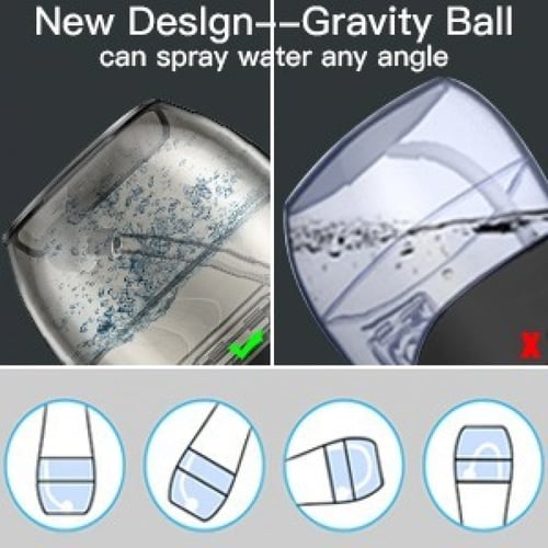 بيستوب مضخة تنظيف الاسنان - أسود