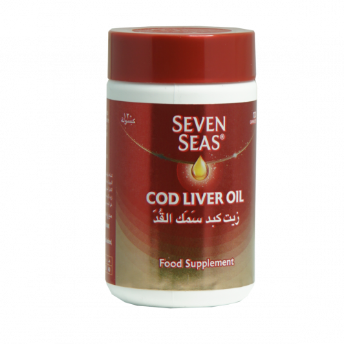 سفن سيز زيت كبد الحوت 120 كبسول