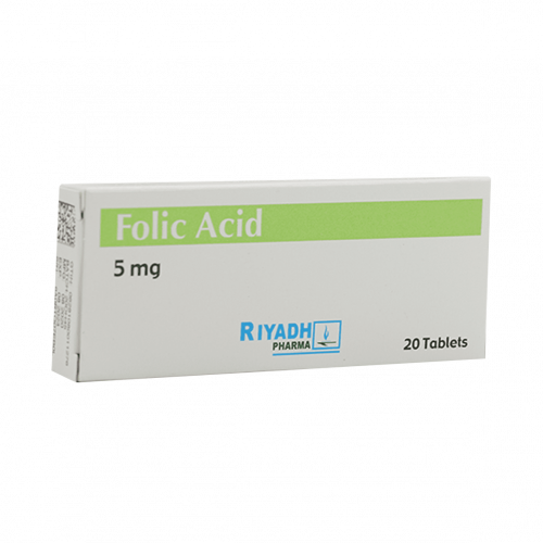 حامض الفوليك 5 مجم - 20 قرص