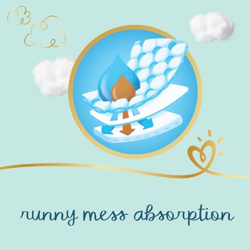 بامبرز عناية مميزة حفائض مقاس 4 - عبوة 66 حفاضة