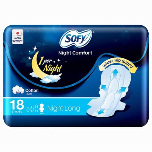 سوفي حفائض نسائية - ليلية مريحة - 18حفاضة