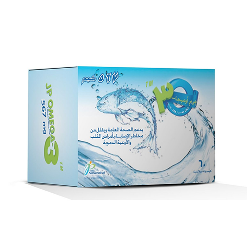 جي بي اوميجا 3 زيت السمك 567 ملجم - 60 كبسولة