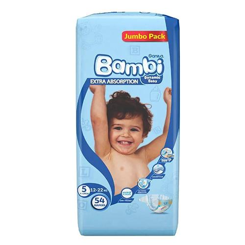 سانيتا بامبي حفائض مقاس 5 عبوة 54 حفاضة