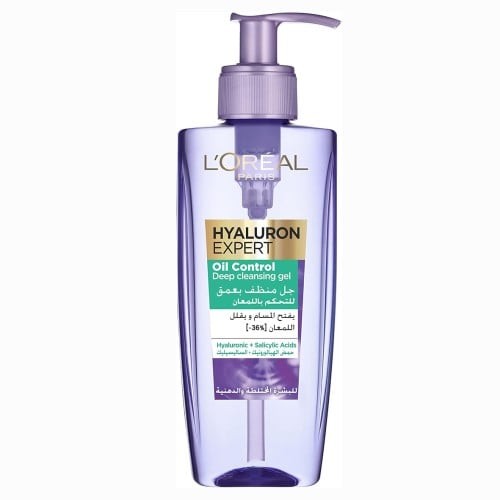 لوريال باريس جل منظف بعمق للتحكم باللمعان للبشرة ا...