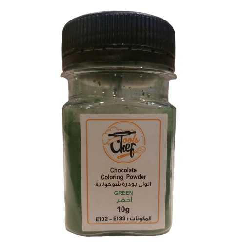 Green powder color for chocolate