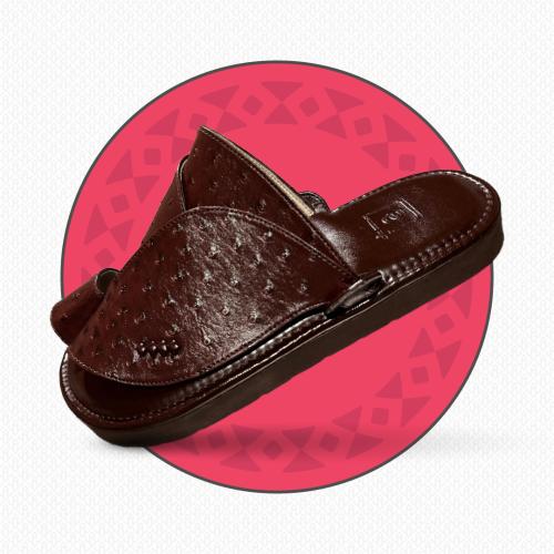 حذاء شرقي جلد نعام