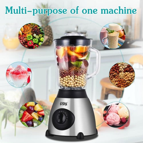 خلاط وعصّارة متعدد الوظائف 2-في-1 من ويننج ستار –...