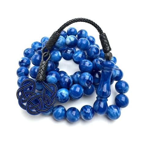 ازرق معرق مكحل ازرق - طربزونة فضة