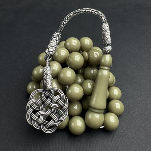 فستقي برمادي - طربزونة وفواصل فضة