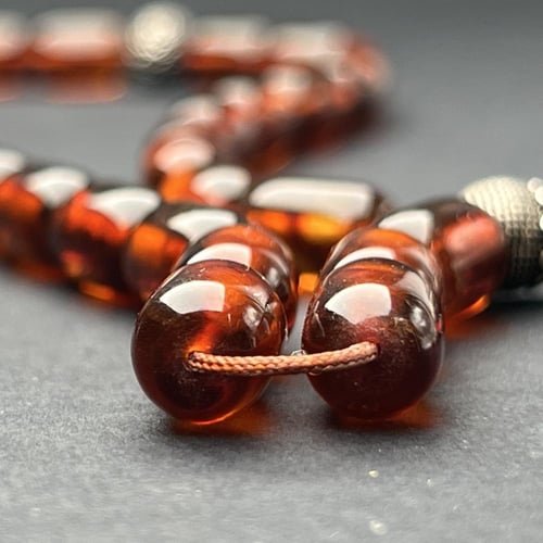 كهرمان روسي شاهد وكركوشة فضة