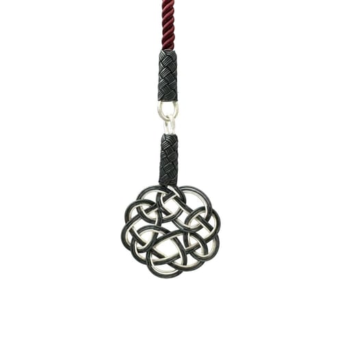 أصفر راهي بعنابي - طربزونة وفواصل فضة