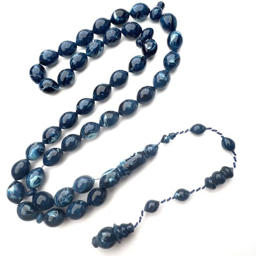 بكلايت مصري كحلي رخامي بيضاوي تمليكة