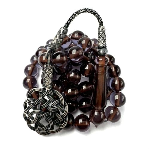 خزامي (اكوامارين) 9 مل - طربزونة فضة